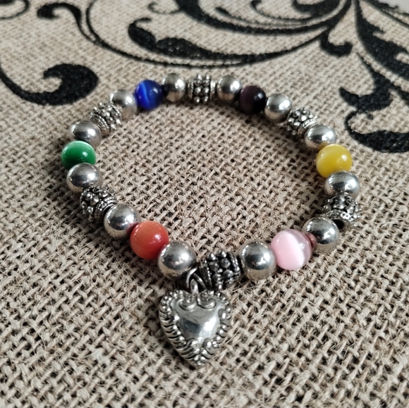 Beaded Heart Bracelet - Picture 1 of 14